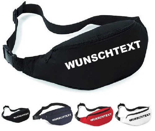 Bum Bag Request Print Text to Choice with Print Bagbase Travel Bag