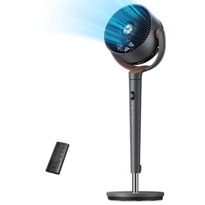 DREO 100ft Pedestal Fans for Home, 20dB Ultra Quiet Fan, 120° Oscillating fan
