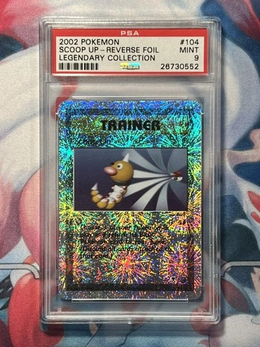 PSA 9 Scoop Up #104 Reverse Holo 2002 Legendary Coll. Pokemon Card Low Pop