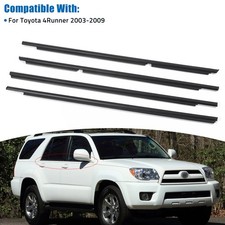 4pcs Door Seal Belt Molding Weatherstrip Kit For Toyota 4runner 2003-2009