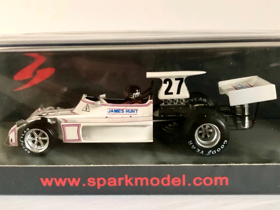 F1 1/43 Spark S5366 March 731 N°27 J.Hunt Monaco GP 1973, New, Never Opened - Immagine 3 di 3