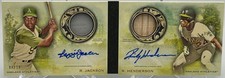 2020 Topps Allen & Ginter Ricky Henderson & Reggie Jackson Dual Auto Book 6/10!