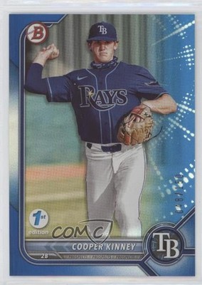 2022 Bowman 1st Edition Blue Foil 48/150 Cooper Kinney #BPPF-54 0w7