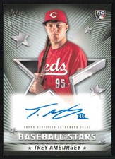 Trey Amburgey 2022 Topps Baseball Stars Autographs Black/199 #BSA-TA Reds