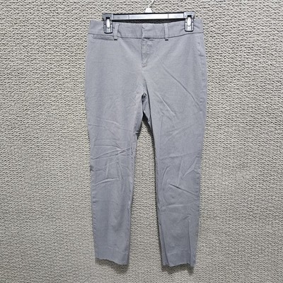 CROWN & IVY Women's Gray Linen Fisher Dress Pants Size 4