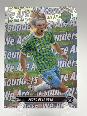 2024 Topps Chrome MLS Pedro De La Vega Rookie Team Tags #TT-10 Seattle Sounders