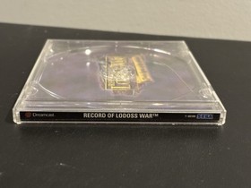 Record of Lodoss War (Sega Dreamcast, 2001) Disc & Case Tested & Works Authentic
