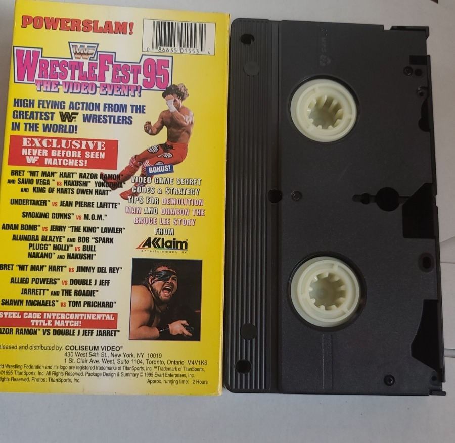 WWF WrestleFest 1995 VHS Coliseum Video Tested Rare WWE WCW | eBay