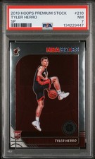 2019 PANINI HOOPS PREMIUM STOCK SP #210 TYLER HERRO PSA 7