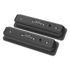 Holley 241-247 Finned Valve Covers Sbcblack