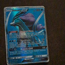 Suicune GX 180 HP Holo GX Ultra Rare English Sun & Moon Pokemon TCG