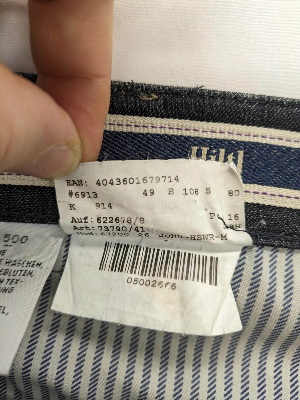 Hiltl Herren Jeans Hose Gr 49 Dunkelgrau Anthrazit Denim Stretch Regular 2388 image 6