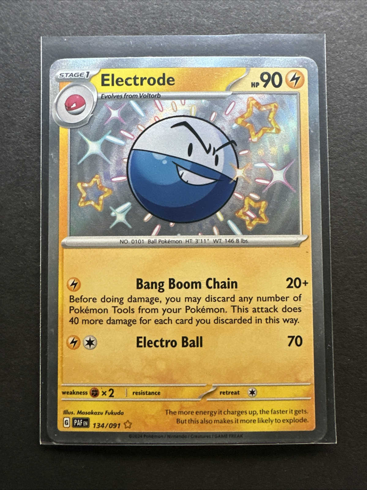 Electrode 134/091 Sv: Paldean Fates Holo