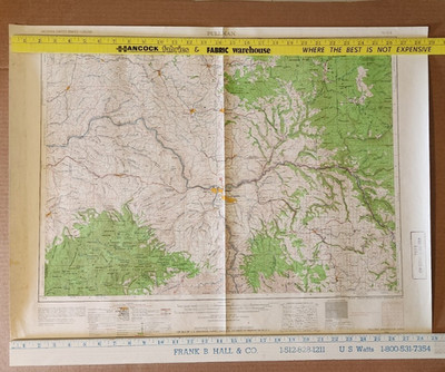  Map of Pullman Washington Idaho U.S.5 Geo. Survey Map 1962 Vtg Original