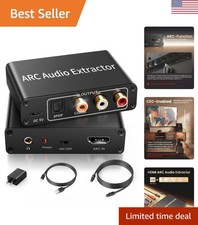 Universal HDMI ARC Audio Adapter - Supports Optical, RCA & 5.1 Surround Sound