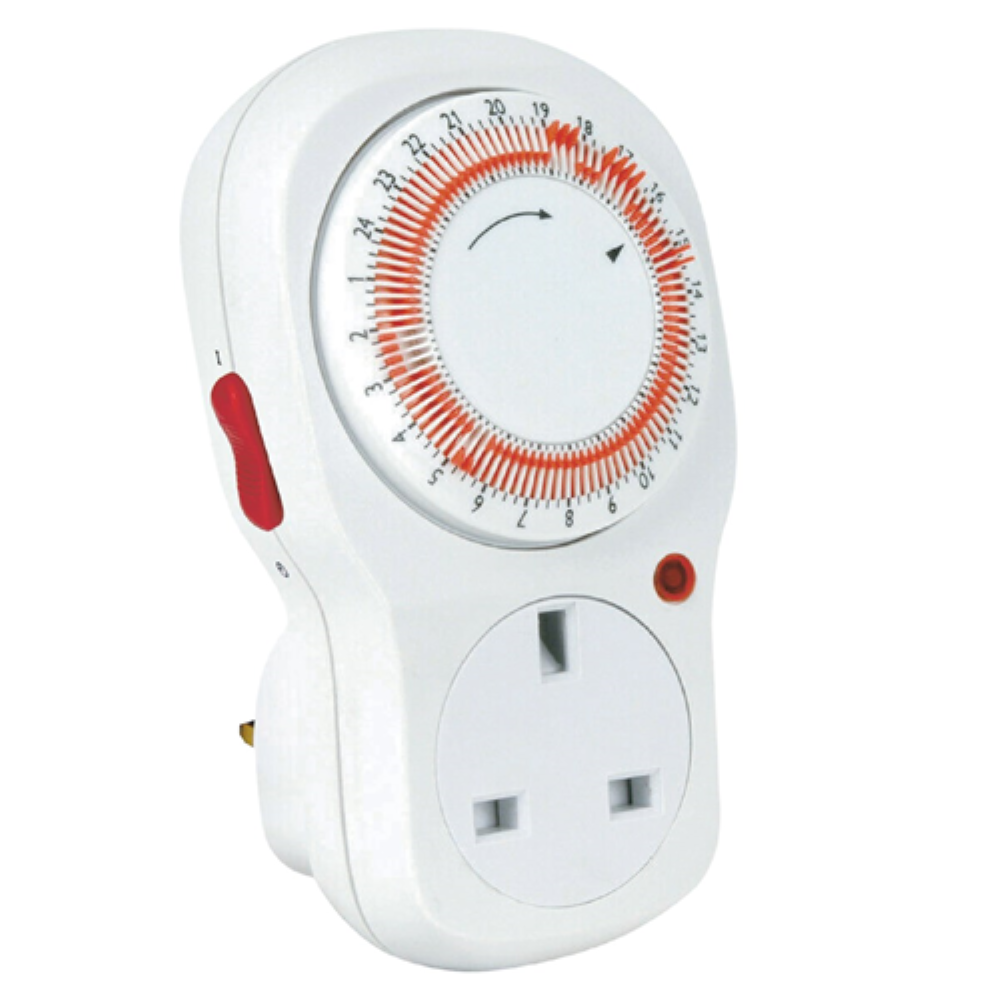 Axiom 24 Hour Plug-ln Segment Timer 13Amp 3kW, 15 Minute Segments - PST24H