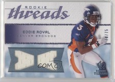 2008 SP Rookie Threads Sideways A Pattern 70/75 Eddie Royal #RT-ER fm0