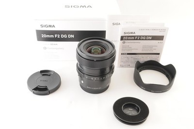 [Top MINT w/ Hood] Sigma 20mm F/2 DG DN Contemporary Lens For Sony E From JAPAN