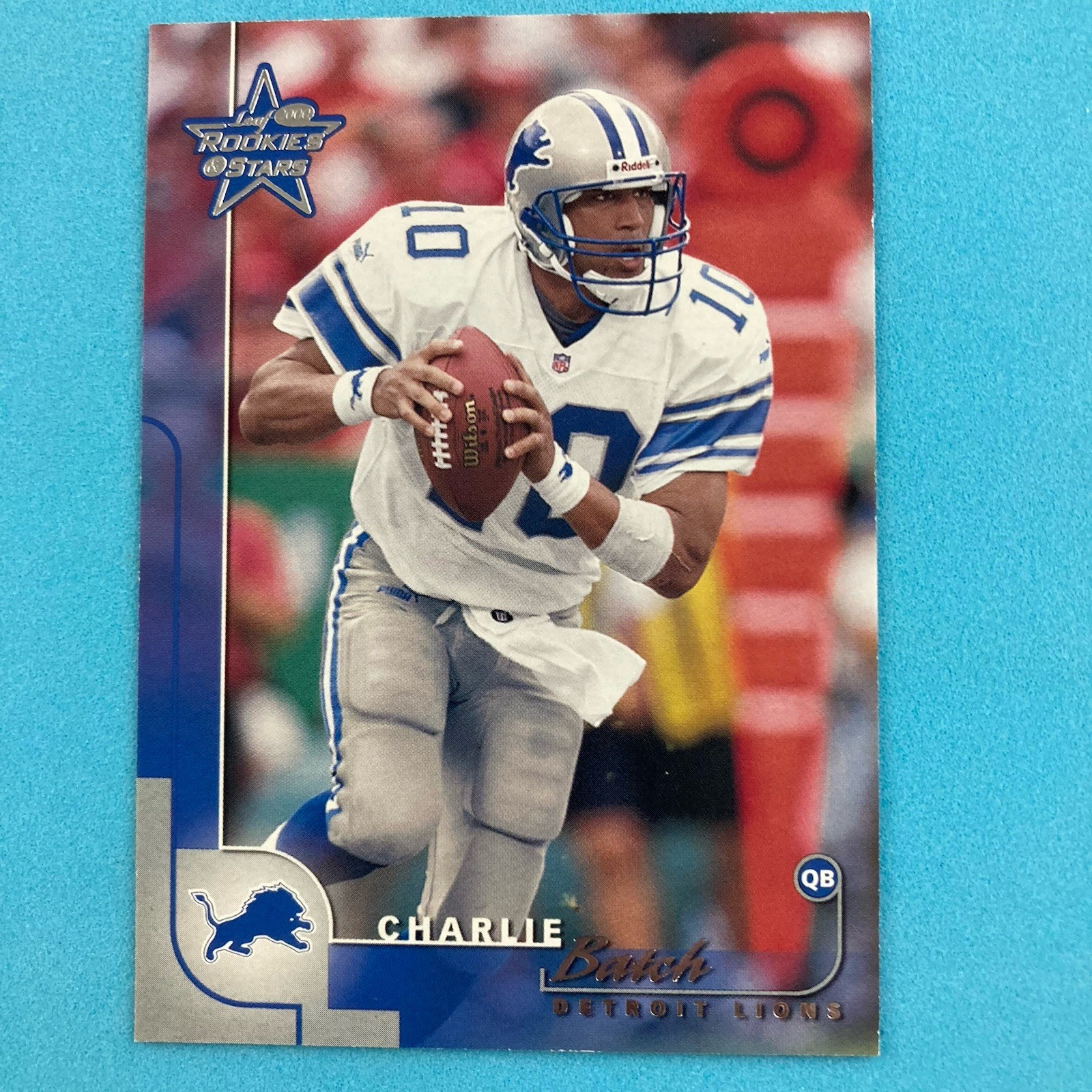 Charlie Batch 2000 Leaf Rookies & Stars Card #34 NFL Detroit Lions