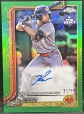 Ryan Waldschmidt  2025 Topps Pro Debut Green Chrome Auto/99 Diamondbacks Rookie
