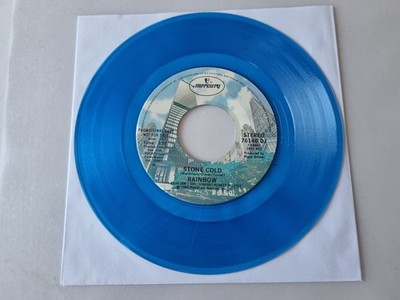 Rainbow - Stone Cold 7'' Vinyl US PROMO BLUE VINYL