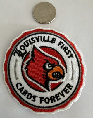 #ad Louisville Cardinals Embroidered Iron On Patch 3”x 3” Awesome $5.99
