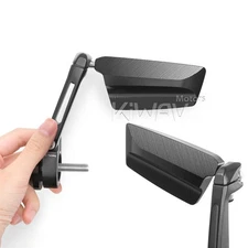 Bar end mirror PAIR LEAP black M8 bolt for '23- Harley Sportster Nightster