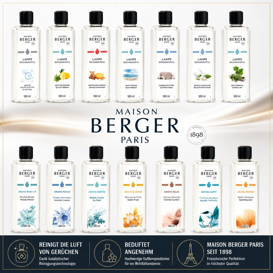 Lampe Berger Duft 500ml 1000ml | Alle Düfte zur Wahl | Original Maison Berger - Bild 1 von 2