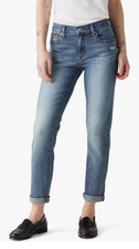 Levi's Womens Boyfriend Jeans Size 31 Lightly Distressed Authentic Mid Rise