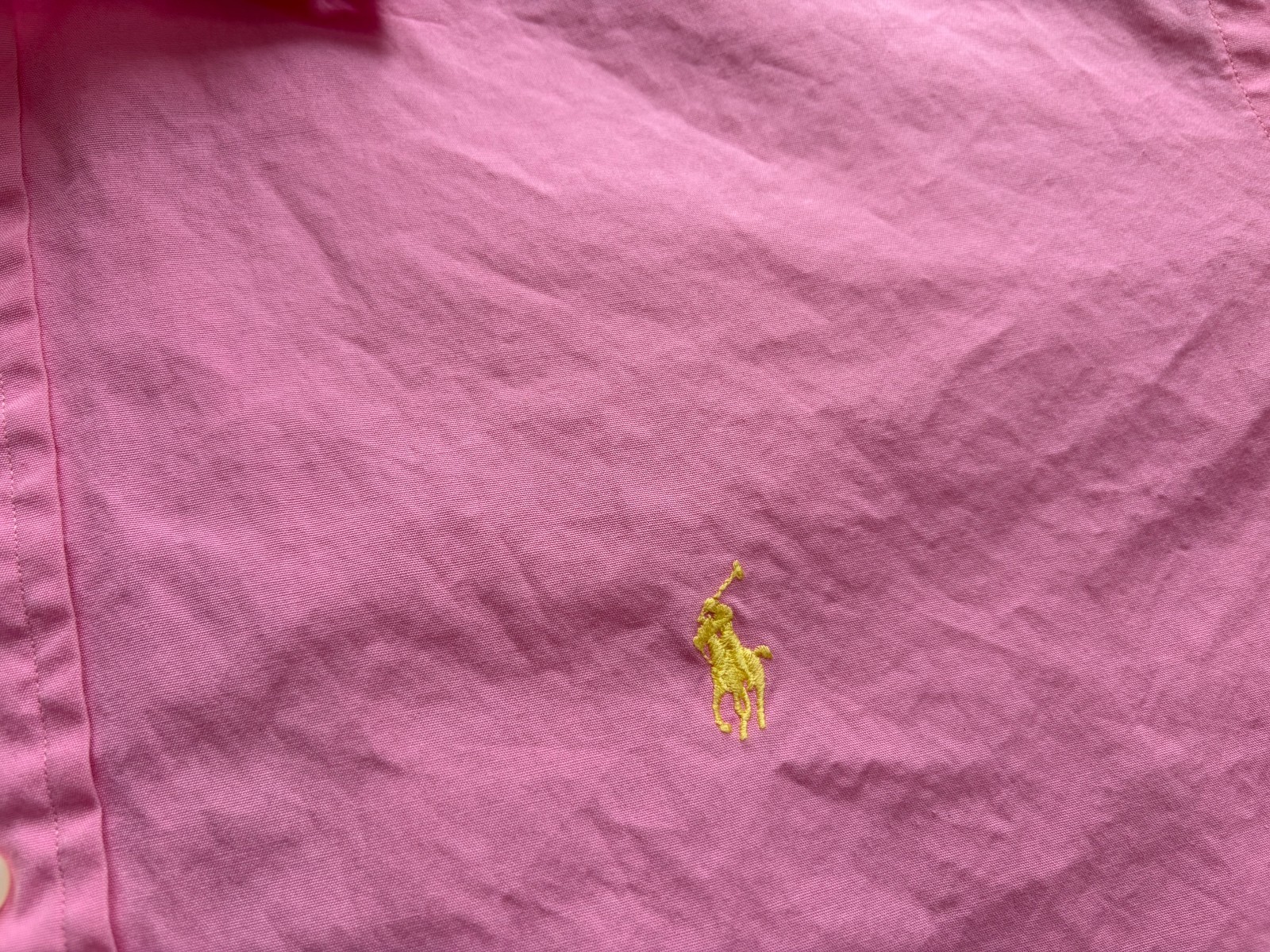 VINTAGE POLO RALPH LAUREN CLASSIC FIT SPORT SHIRT PINK MENS LARGE EXCELLENT thumbnail 6