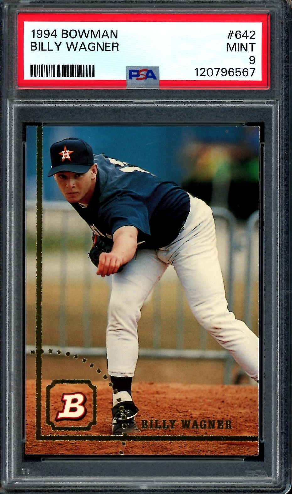 1994 Bowman #642 Billy Wagner PSA 9 MINT