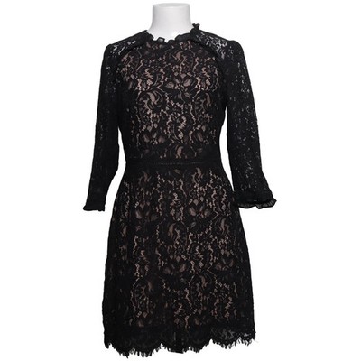 Oasis, Kleid, Größe: 38, Schwarz/Beige, Baumwolle/Polyamid/Polyester #DIj