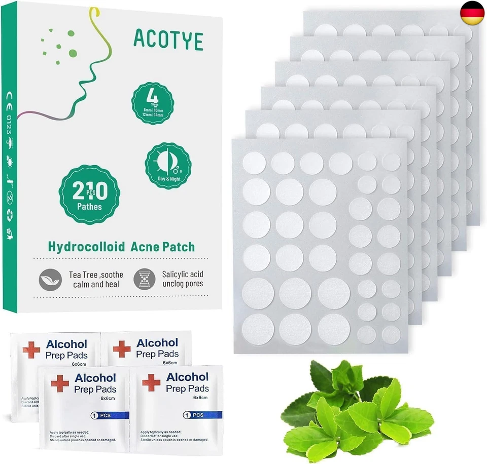 MARKE ACOTYE ACOTYE Anti Pickel Patch Hydrocolloid Acne Pimple Patches mit Teebaumöl,