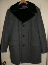 VTG 60s 70s VAN HEUSEN WOOL PEA COAT MED 40L WINTER LINED USA MADE THICK WARM