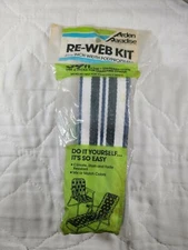 NOS Arden Paradise Re-Web Kit 39'x2 3/16" - White w/ Black & Blue Stripes