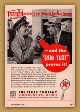 1952 A AD TEXAS CO TEXACO MARFAK GAS STATION SERVICE MECHANIC PUMPS