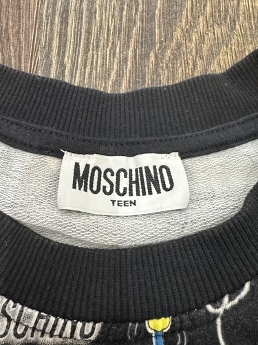 Boys Moschino Jumper Sweatshirt Teddy Age 14 Years - Picture 5 of 9