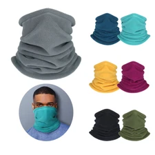 Neck Warm Gaiter Winter Fleece Windproof Balaclava Neck Warmers for Men Women