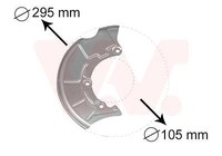 VAN Wezel Spritzblech Bremsscheibe Vo. R 5888372 VW