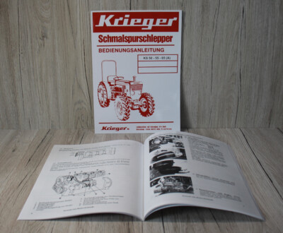 Krieger Bedienungsanleitung für Traktor KS 50  55  65 (A) mit und ohne Allrad.