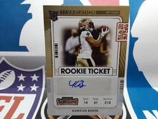 🏈2021 Panini Contenders Rookie Ticket Auto Kawaan Baker RC #258
