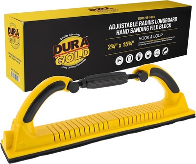 Dura-Gold Pro Series Adjustable Radius Flex Longboard Hand Sanding File... 