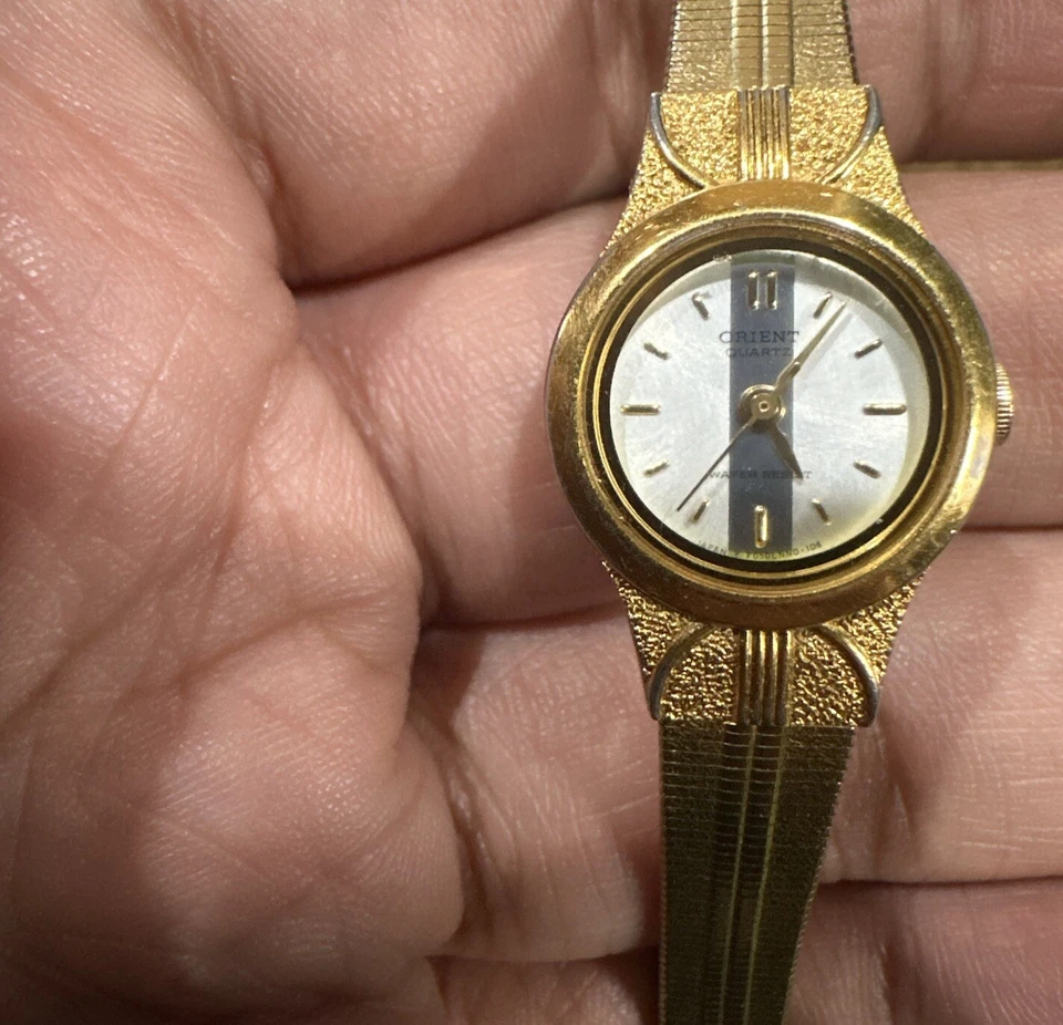 *Working* ORIENT VINTAGE NICE GOLD PLATED LADIES WATCH BRACELET F05LNN-00 CS - Image 2 of 4