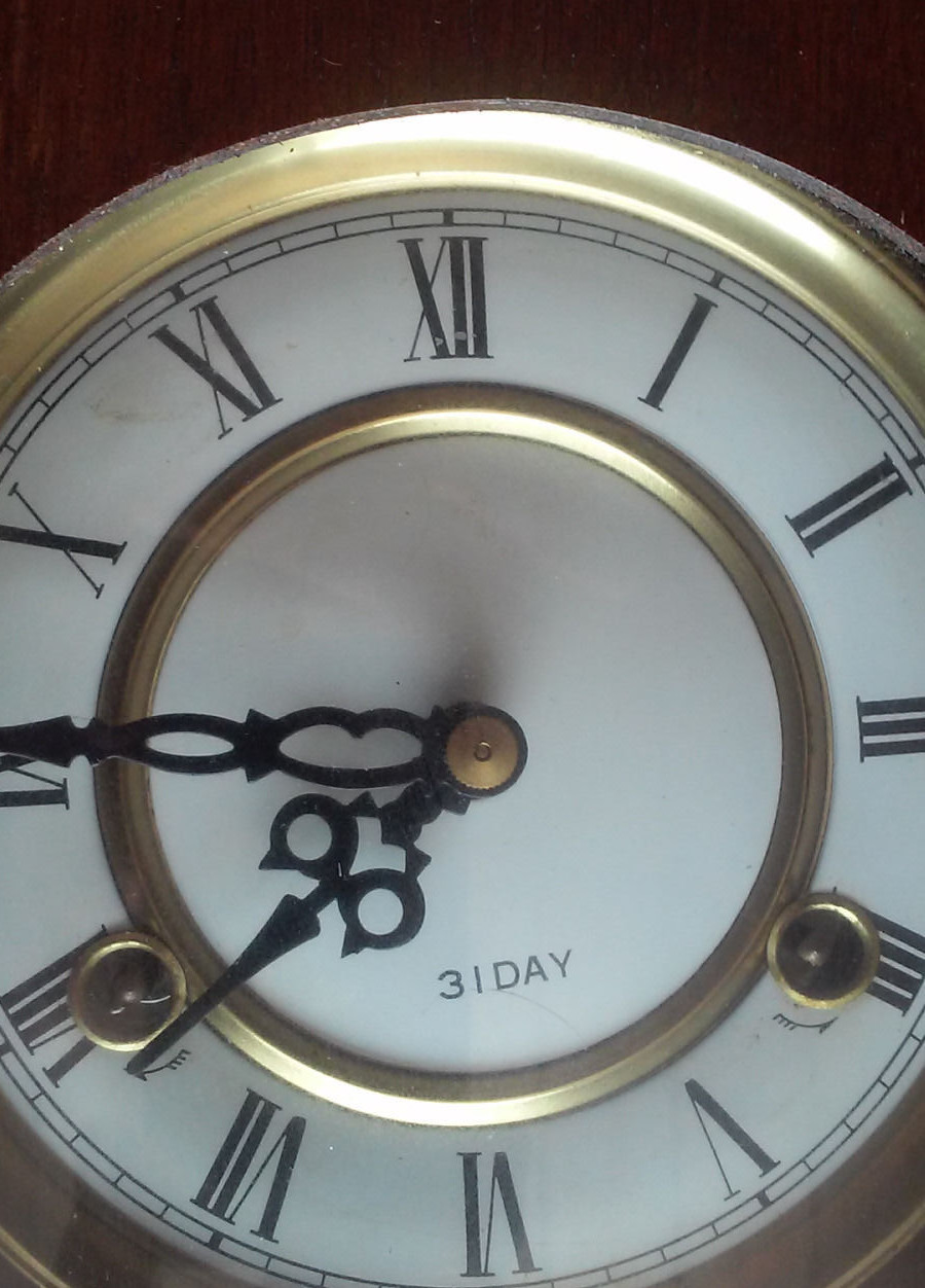 Wood Korea Wall Clock PASSED Vintage eBay