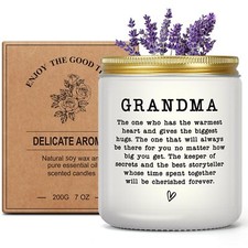 Grandma Gift Scented Candle From Grandchildren Birthday Mother's Day Present