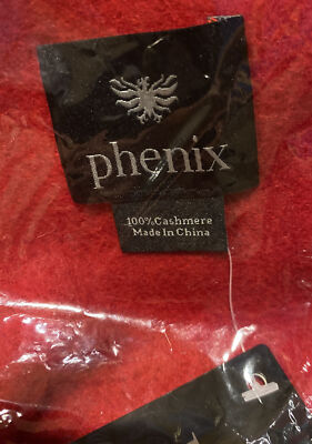 Phenix Cashmere Scarf RED Sz o/s # SCW-2377-PHX *MSRP $125 *NEW | eBay