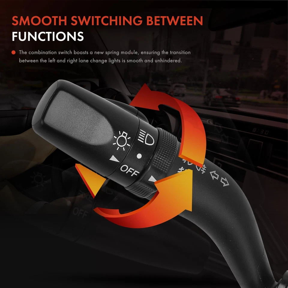 Interruptor de señal de giro con luces antiniebla para Mazda 6 2003-2008 CX-9 MX-5 Miata CX-7 RX-8 Foto 4 de 4