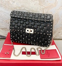 Valentino Moncler Spike Rockstud Quilted Medium Shoulder Bag