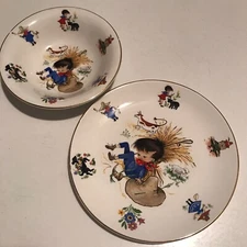 Burleigh Ironstone Little Boy Blue Plate And Bowl Dish Set