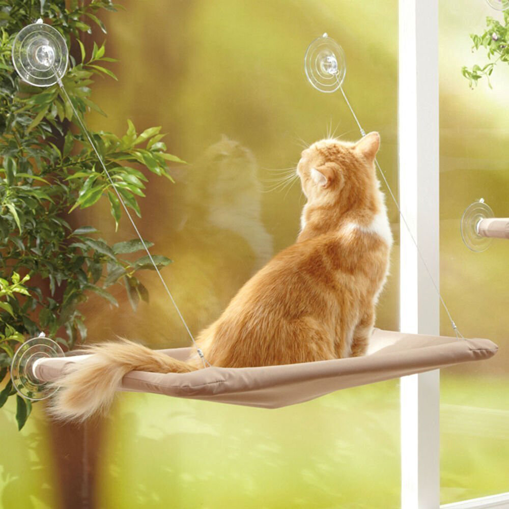 Window Perch Hammock Window Mounted Bed Cooling Breathable Canvas